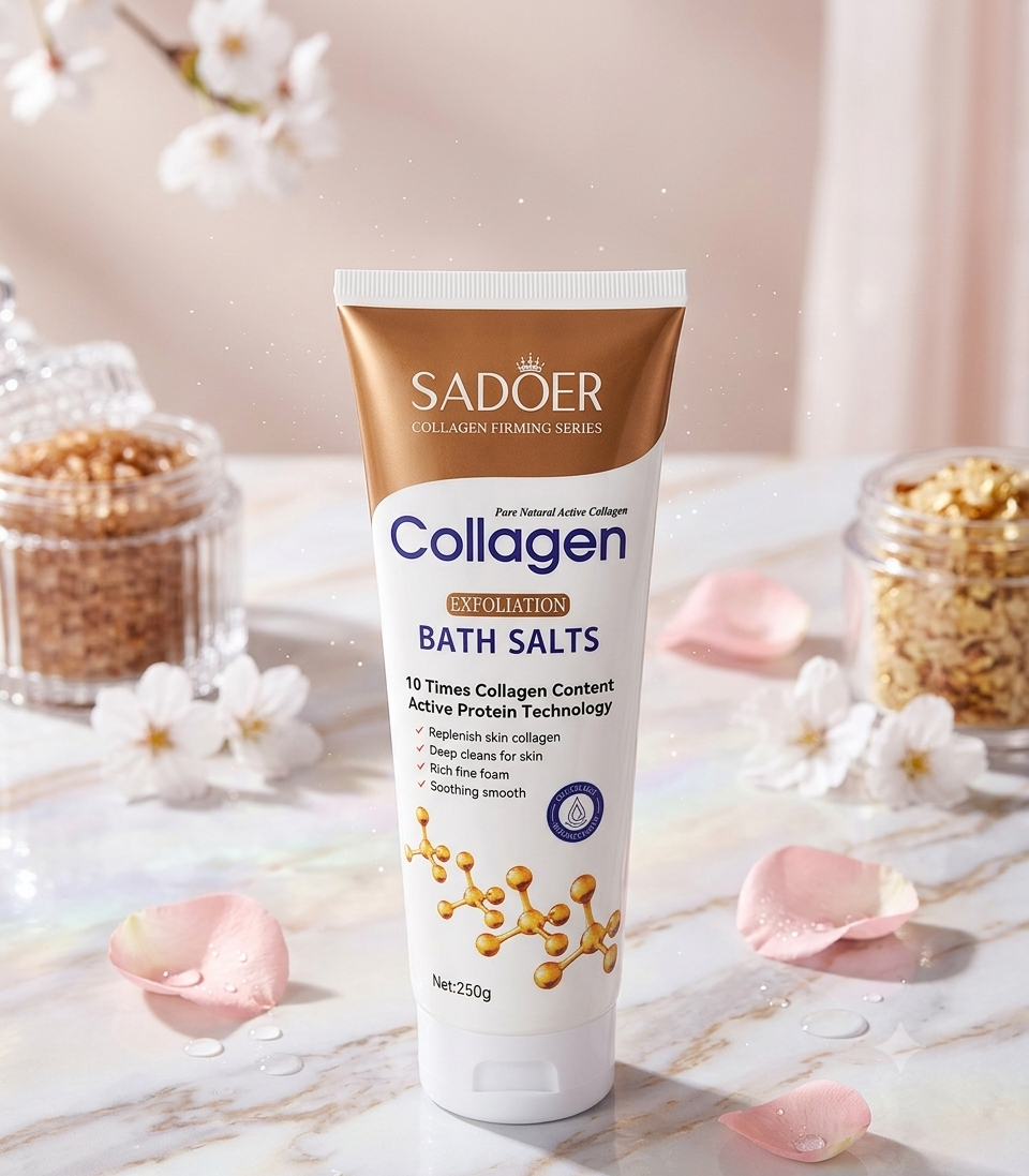 SADOER Collagen Exfoliation Bath Salts (250g)