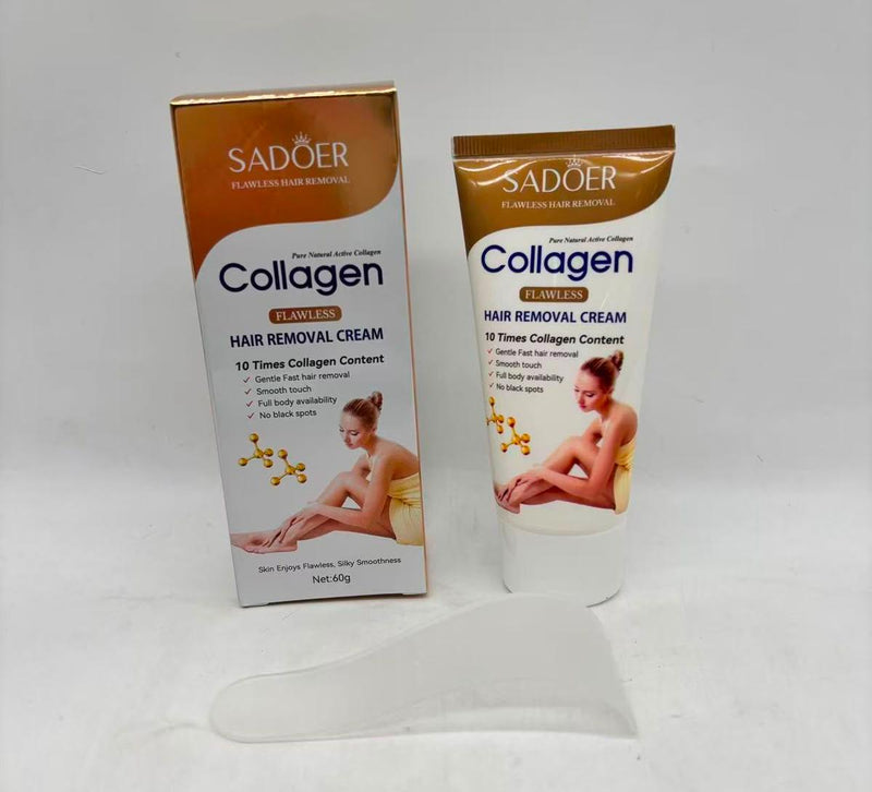 SADOER 10xCollagen Hair Removal Cream (60g) Fast & Flawless